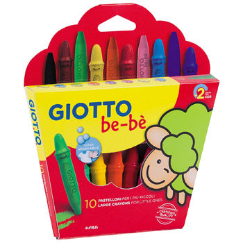 Lápis de Cera 10un Giotto Be-Be + Afia Lápis