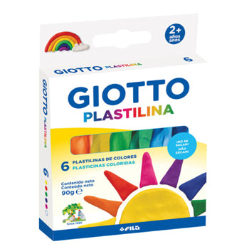 Plasticina 06 Cores Giotto 6x15g