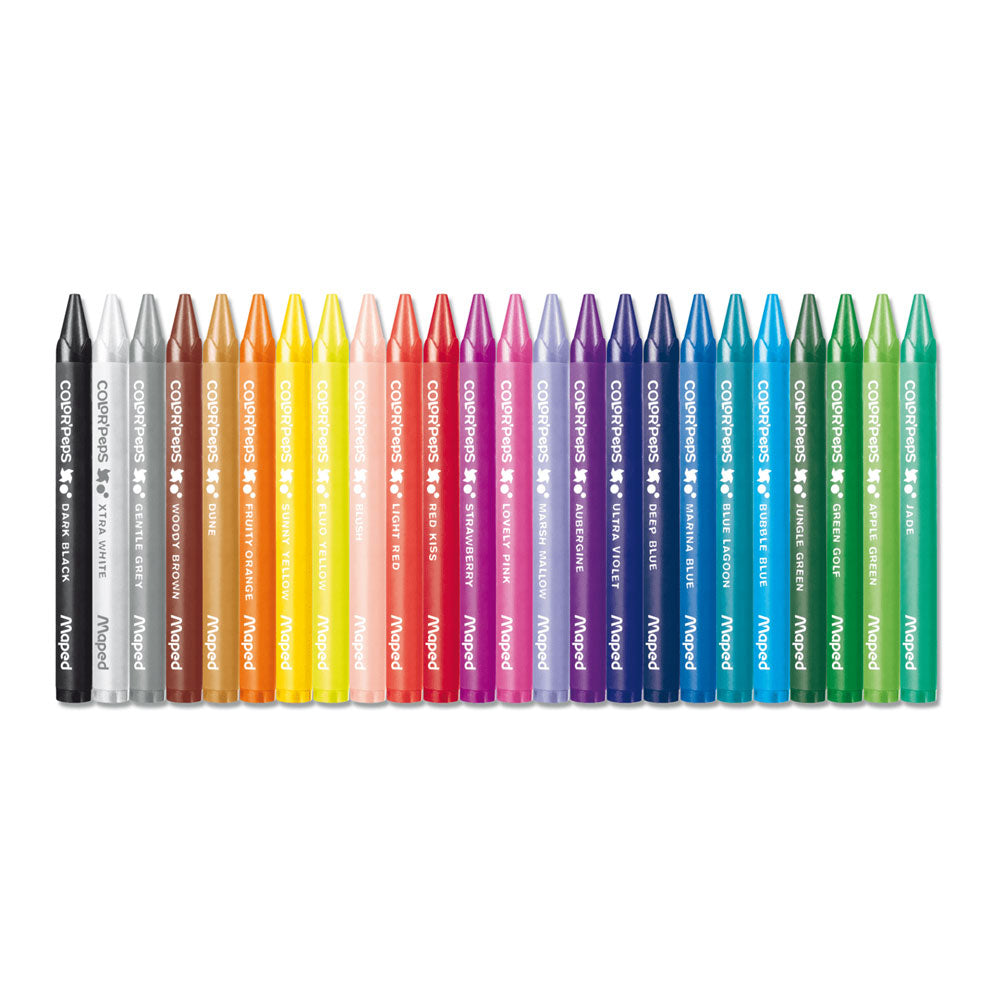 Lápis de Cera 24 Cores Maped Color Peps