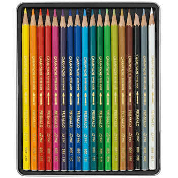 Lápis Cor Aguarelável 18un Cx Metal Caran DAche Prismalo
