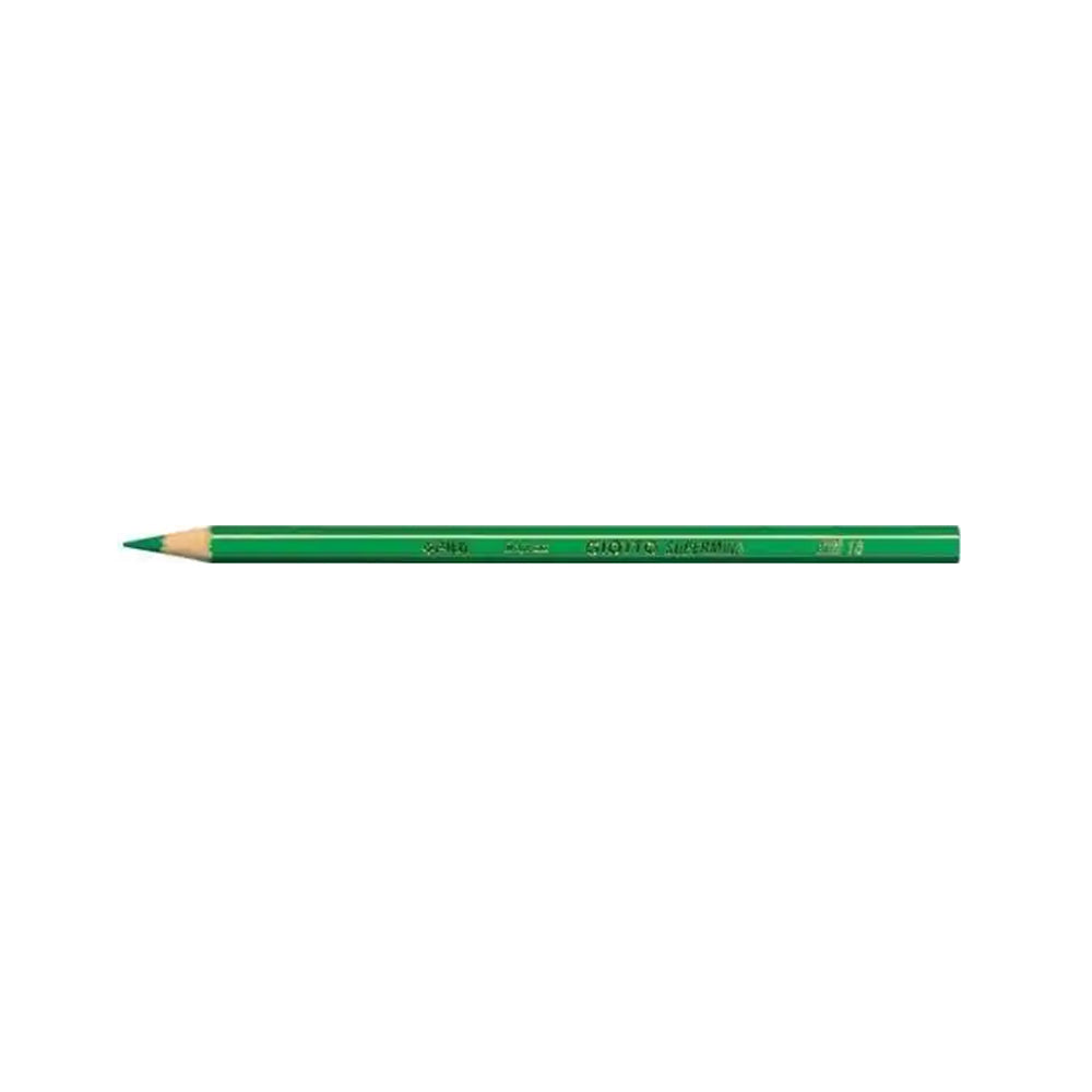 Lápis Cor 12un Cx Cartão Giotto Supermina 18cm Verde