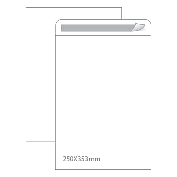 Envelopes Saco 250x353mm B4 Branco 090g Autodex 250un
