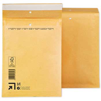 Envelope Almofadado 100x165mm Kraft 75g Nº000 1/A 1un