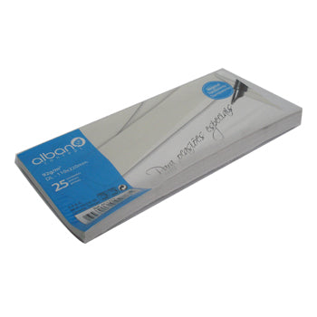 Envelopes 110x220mm DL s/Janela Vegetal Transparente 25un