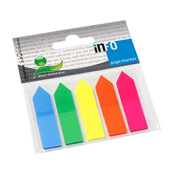 Separadores Film Adesivos 12x44mm Setas Sortido 125un