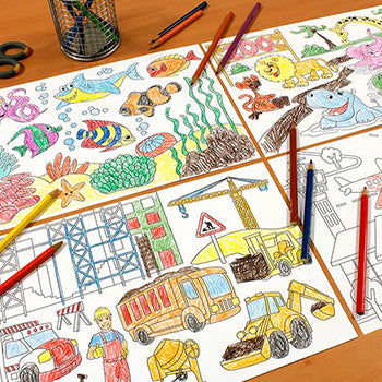 Papel Adesivo para Colorir 29,7x20cm 25 Folhas