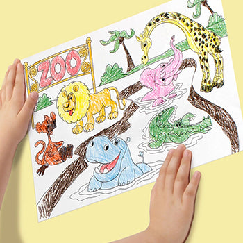 Papel Adesivo para Colorir 29,7x20cm 25 Folhas