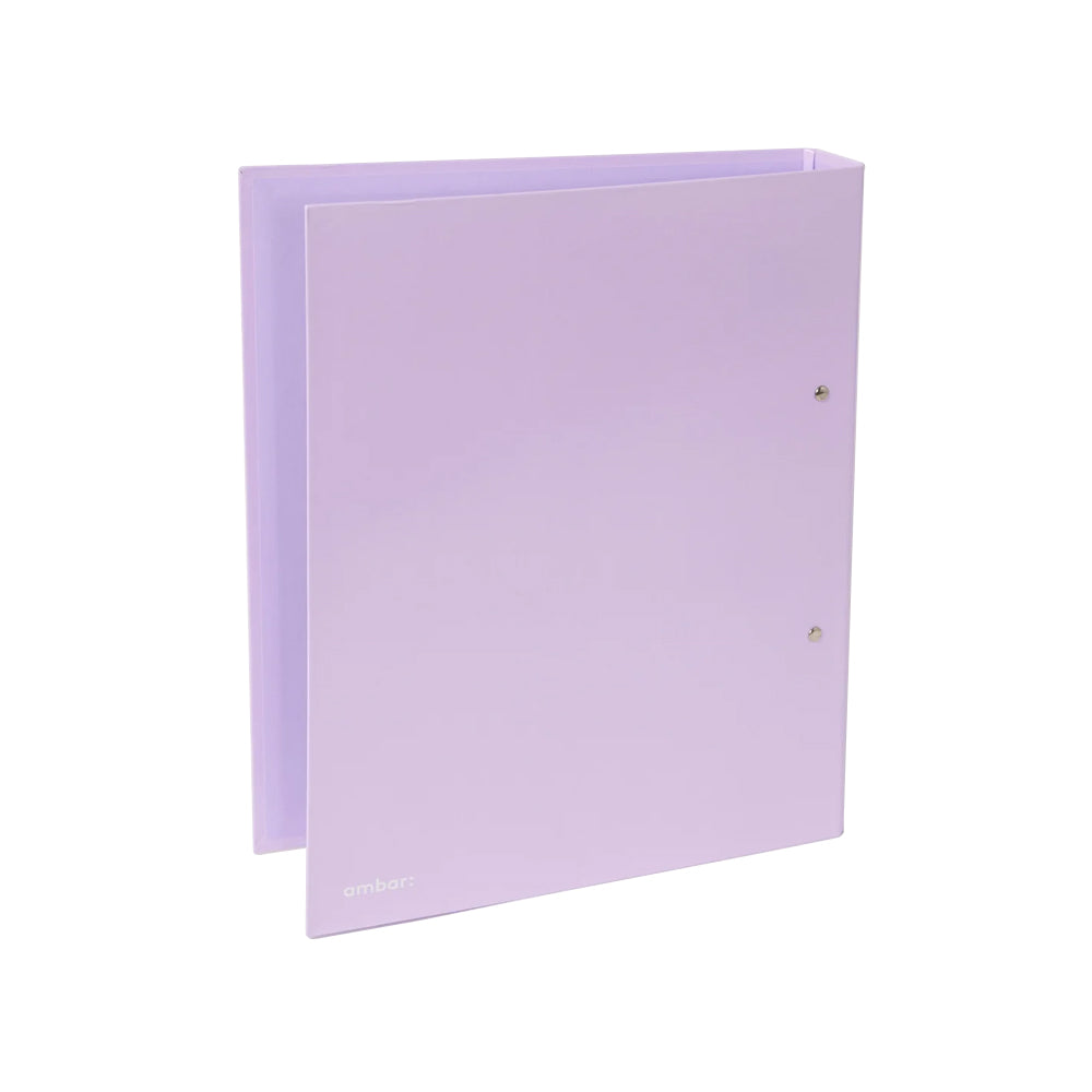 Pasta Arquivo L/E Ambar Classroom Mates Pastel Roxo