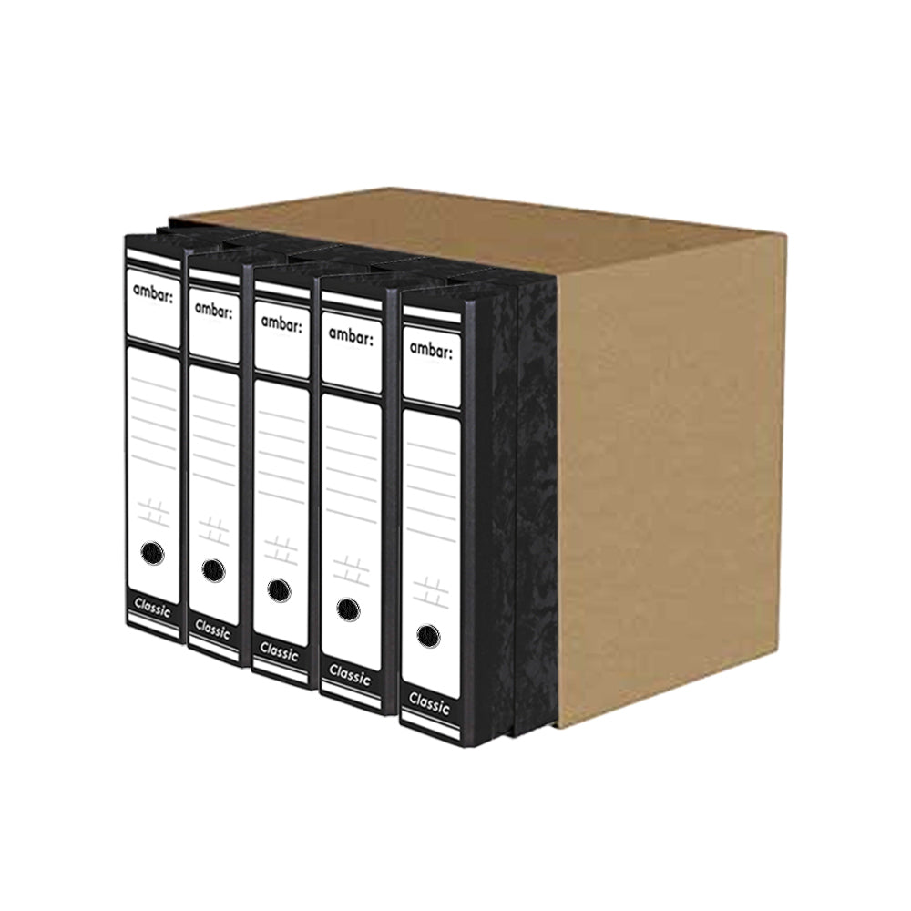 Pasta Arquivo+Cx Fixa L80 310x285 Ambar Marmor Preto 1un