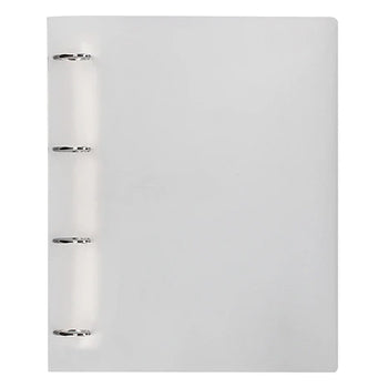 Pasta Arquivo L/E Plástico 4 Argolas Transparente