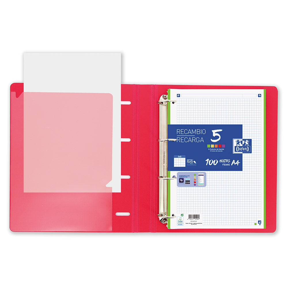 Dossier A4 Polyfoam Oxford Live&Go c/Recarga Cores Vivas