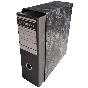 Caixa Arq. A5 (Alto) L/80mm 250x220 Marmoreado Preto