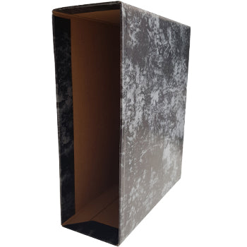 Caixa Arq. A5 (Alto) L/80mm 250x220 Marmoreado Preto