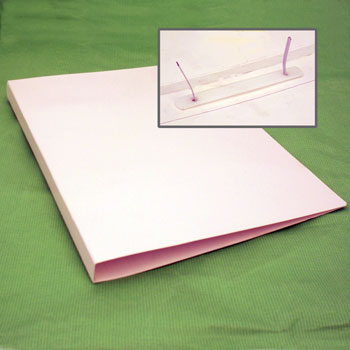 Dossier Cartolina Alto Brilho 310x230x20mm c/Ferragem Branco