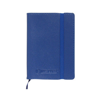 Bloco Notas Pautado A7 Semi Pele Azul 120Fls