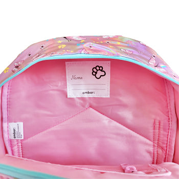Mochila Escolar Ambar Pets Friends Butterfly