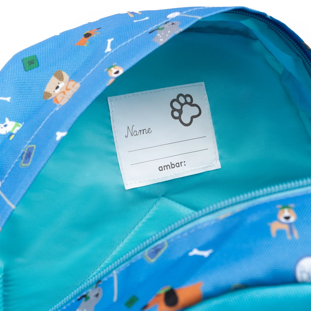 Mochila Escolar Ambar Dog Person Blue 25L