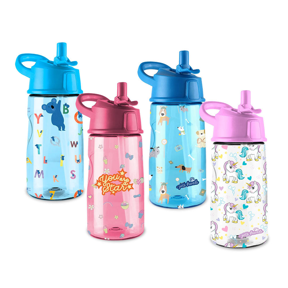 Garrafa Infantil Pets Friends Ambar Expositor 16un
