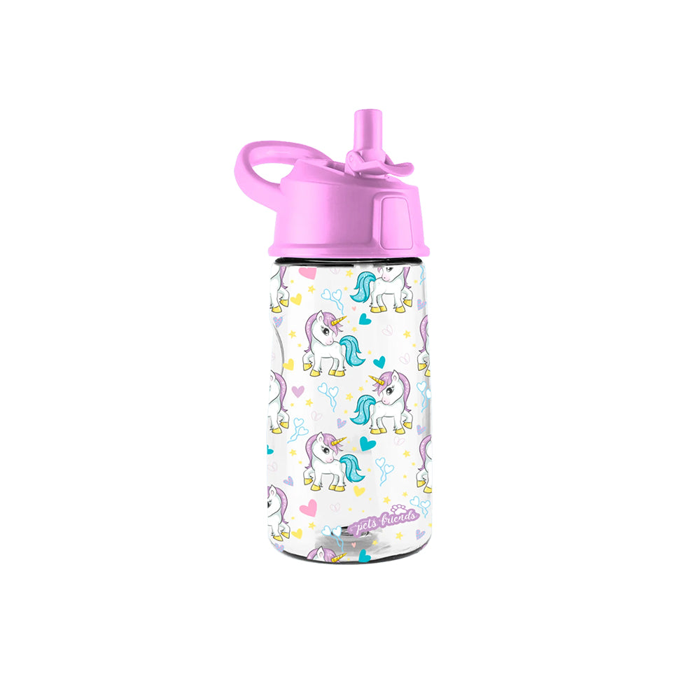 Garrafa Infantil Pets Friends Ambar Expositor 16un