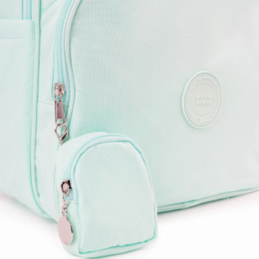 Mochila Escolar Ambar Mint Campus Moonflower 27L