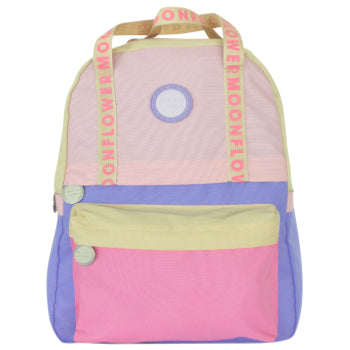 Mochila Escolar Ambar Pastel Campus Moonflower 25L