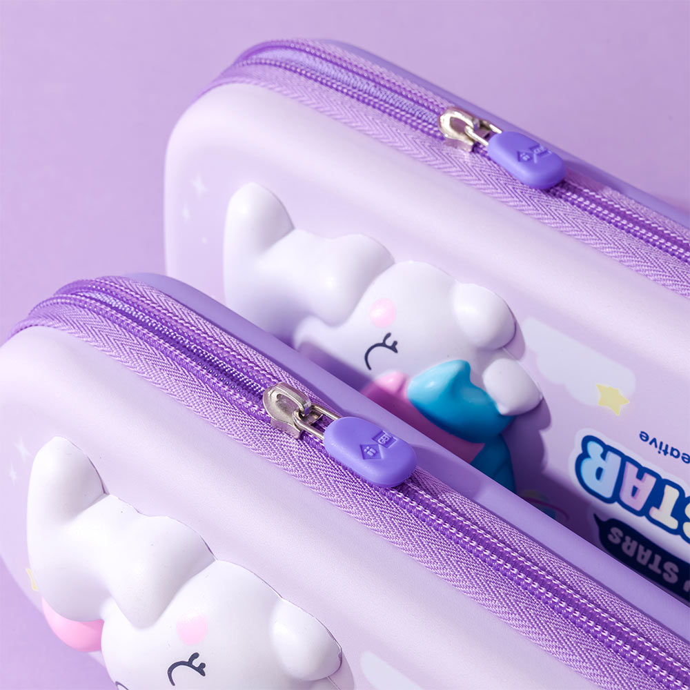 Estojo Retangular Squishy Unicórnio