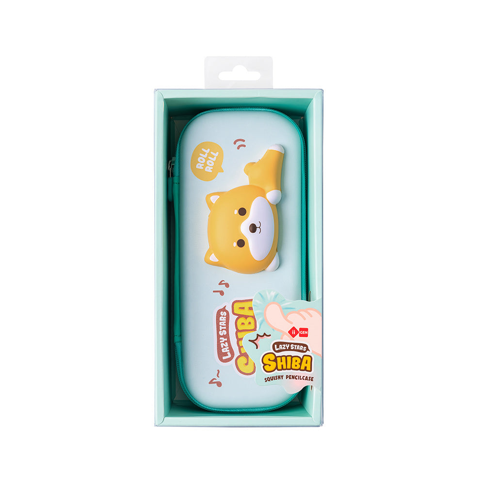 Estojo Retangular Squishy Lazy Stars Shiba