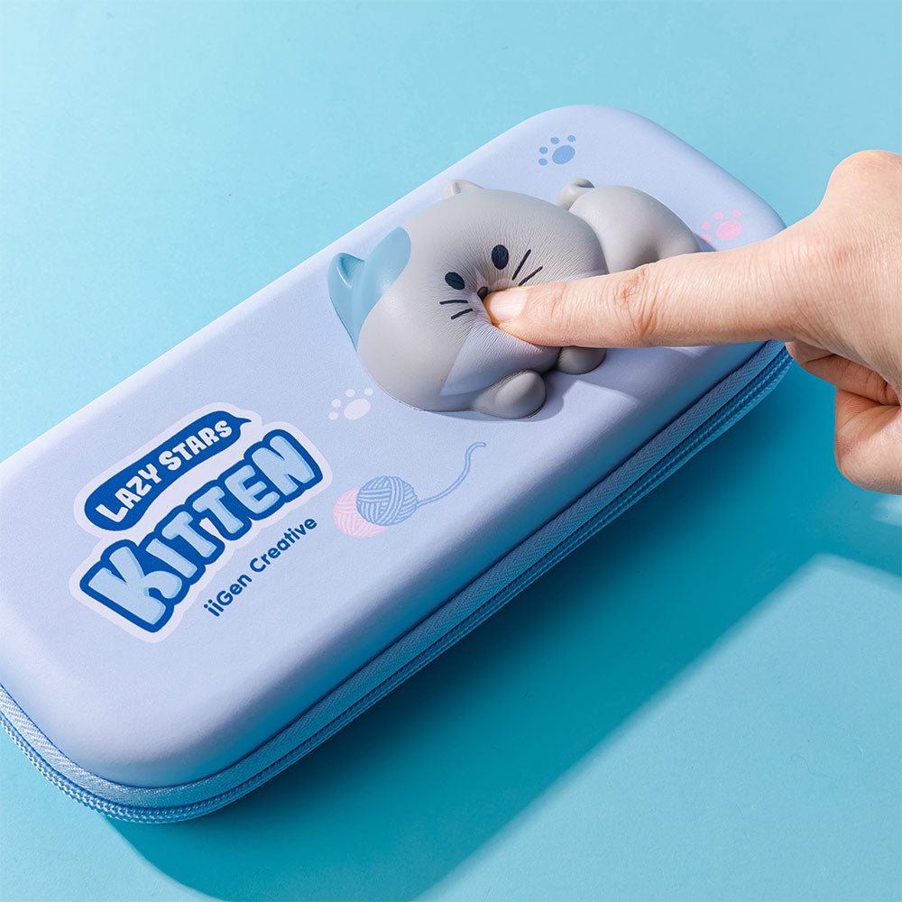 Estojo Retangular Squishy Lazy Stars Kitten