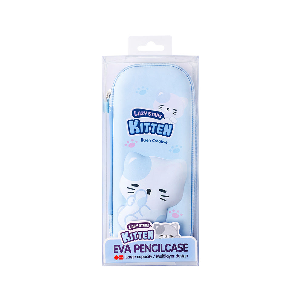 Estojo Retangular Eva Lazy Stars Kitten