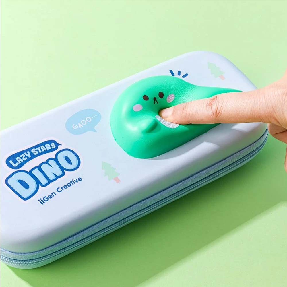 Estojo Retangular Squishy Lazy Stars Dino