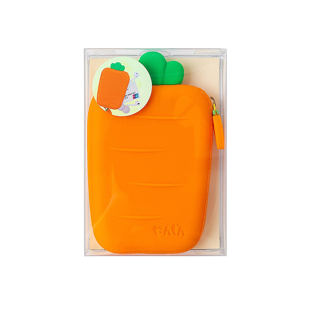 Porta Moedas Silicone Cenoura 1un