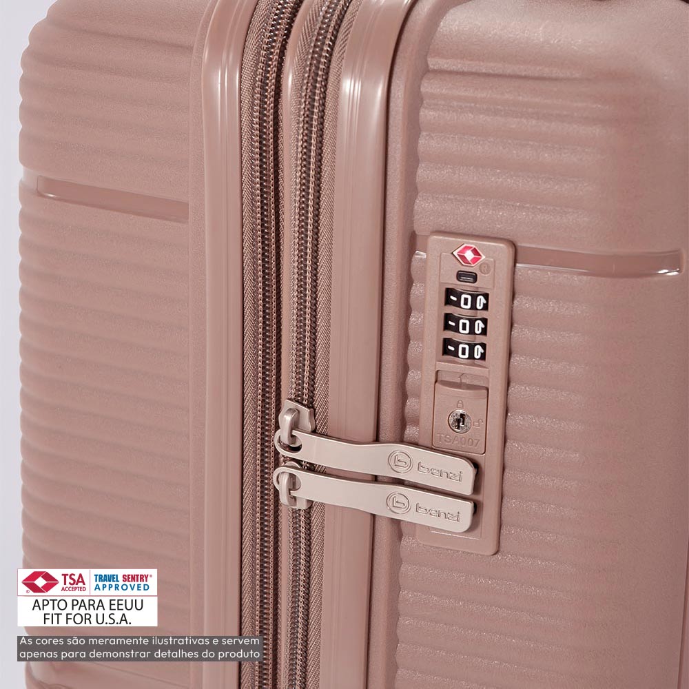 Malas Viagem com Trolley Cabine Média Grande PP Cinza 3un