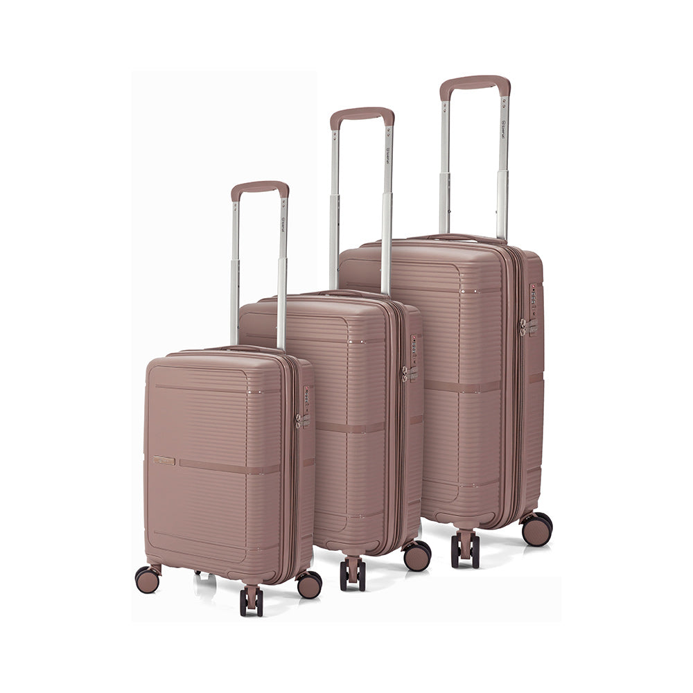 Malas Viagem com Trolley Cabine Média Grande PP Cinza 3un
