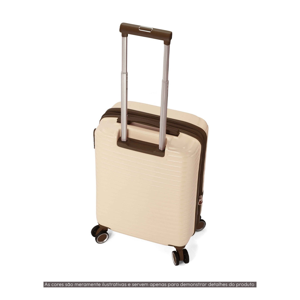 Malas Viagem com Trolley Cabine Média Grande Preto 3un