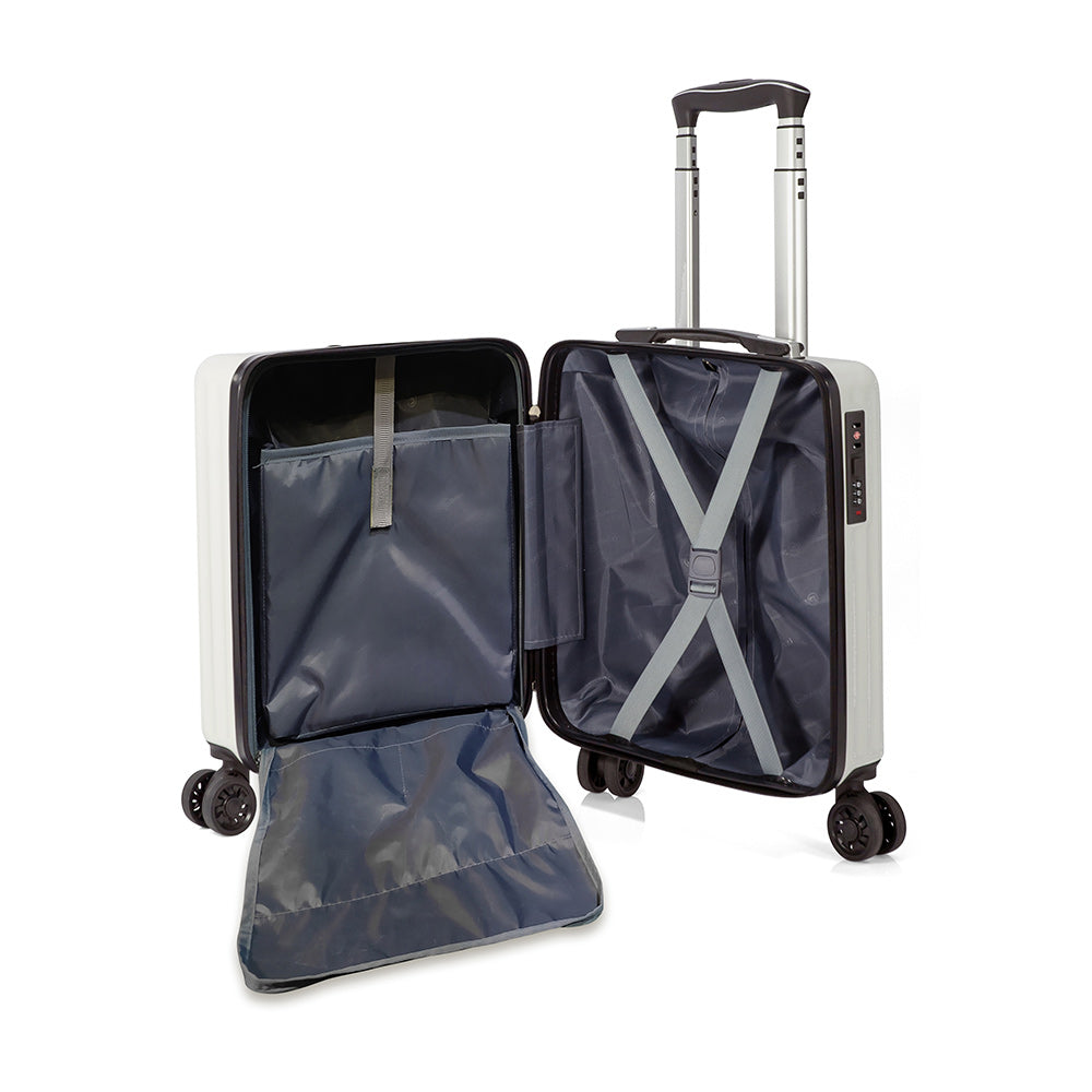 Mala Viagem com Trolley 34x44x20cm Azul 1un