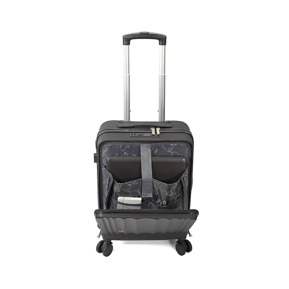 Mala Viagem com Trolley 39x55x23cm Preto 1un