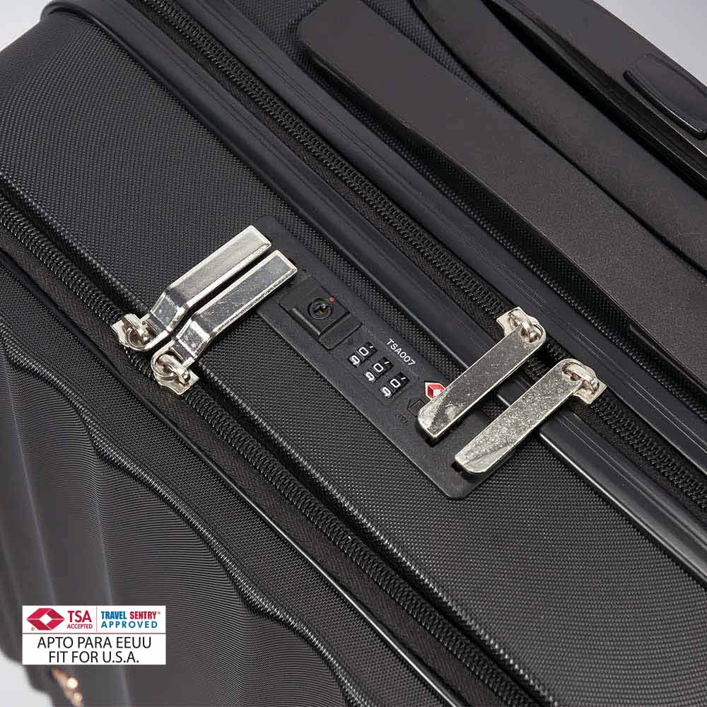 Mala Viagem com Trolley 39x55x23cm Preto 1un