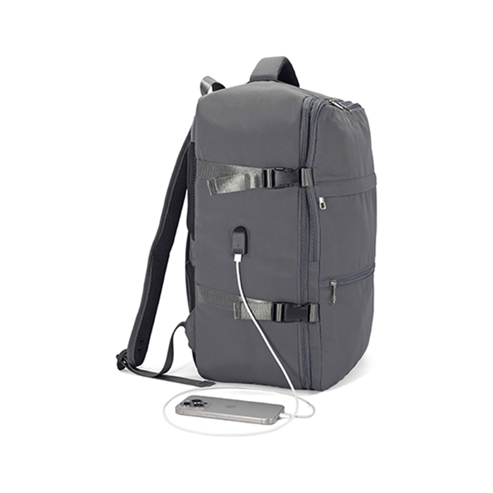 Mochila Viagem 36x45x20cm Cinza 1un