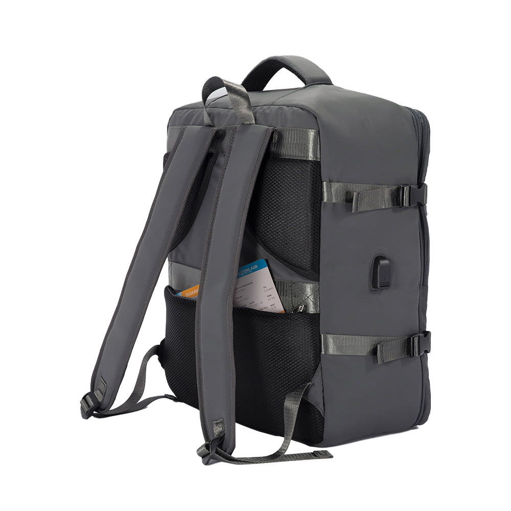 Mochila Viagem 36x45x20cm Cinza 1un