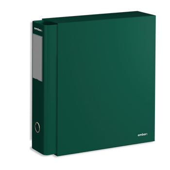 Pasta Arquivo+Cx Ambar L/L Din com calha Verde