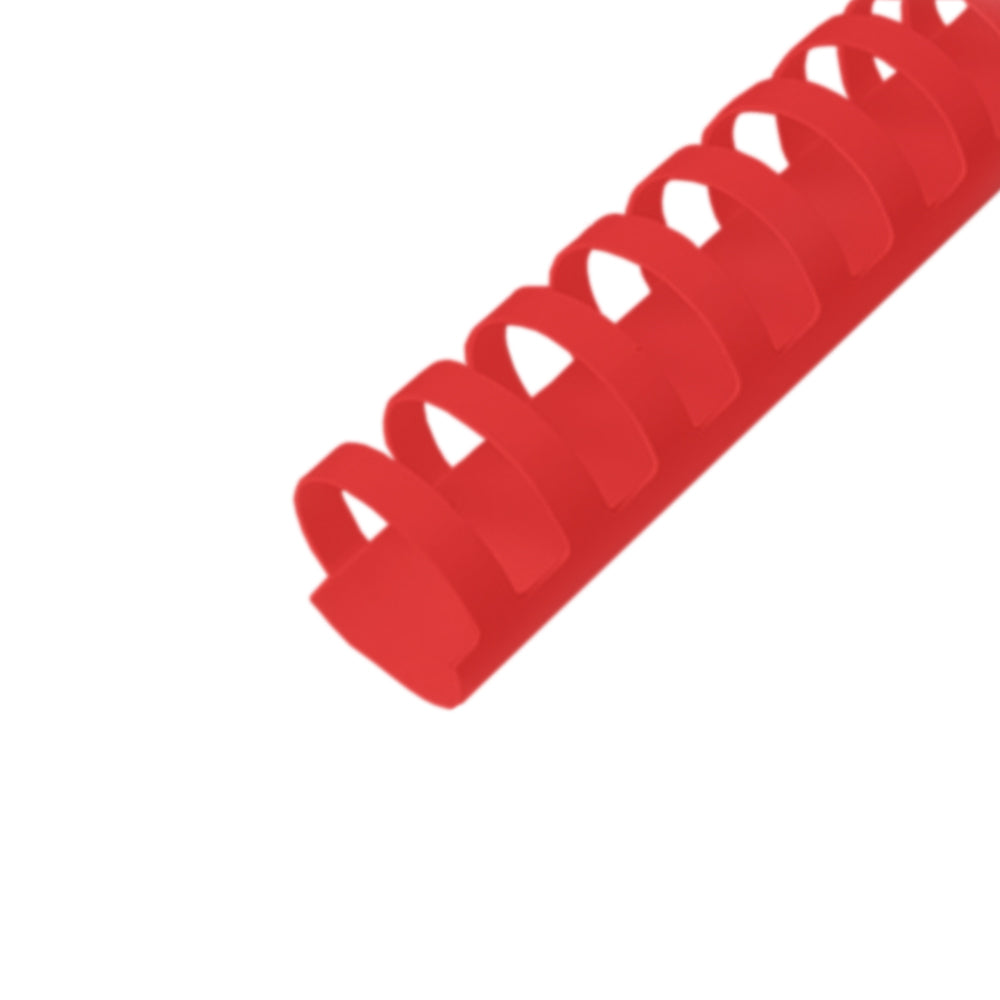 Argolas PVC Encadernar 14mm Vermelho 90 Folhas 100un