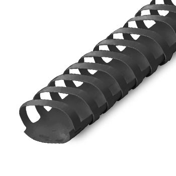 Argolas PVC Encadernar 38mm Ovais Preto 375 Folhas 50un