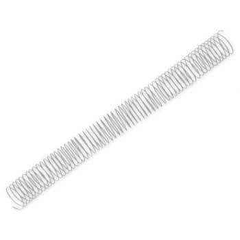 Argolas Espiral Metálicas Passo 5:1 32mm Prata 50un