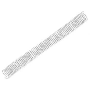 Argolas Espiral Metálicas Passo 5:1 34mm Prata 25un