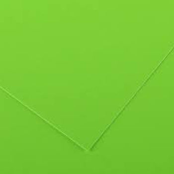 Cartolina 50x65cm Verde Fluorescente 250g 25 Folhas Canson