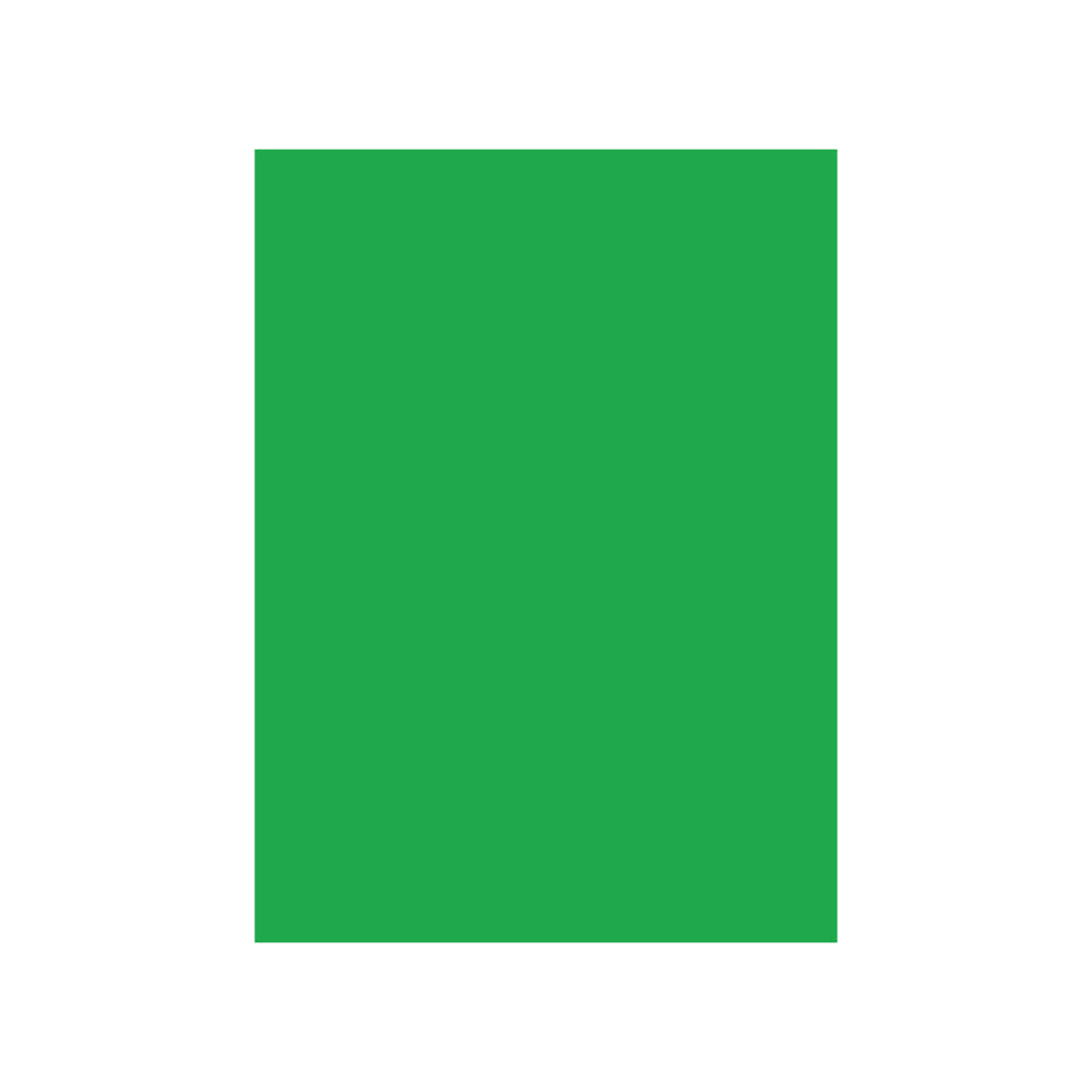 Cartolina 50x65cm Verde Intenso 3M 180g 1 Folha