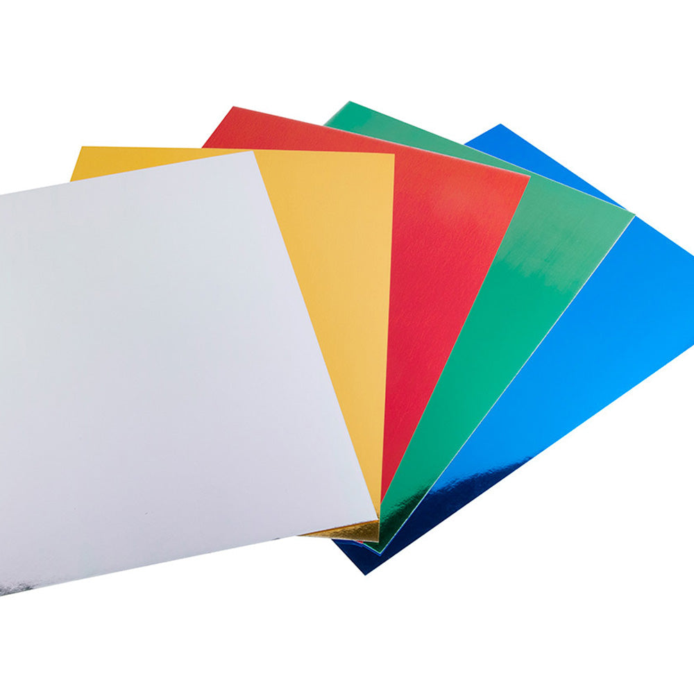Cartolina A4 5 Cores Metalizadas 235g 50 Folhas