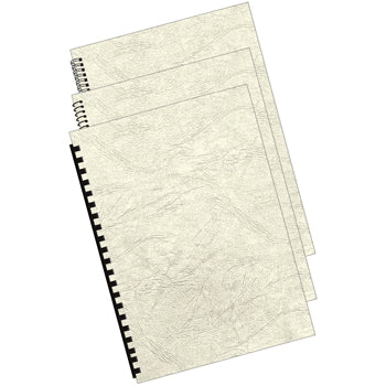 Capa Encadernação A4 250g Delta Couro Marfim 100un