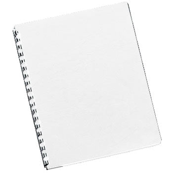 Capa Encadernação A4 250g Delta Couro Branco 100un