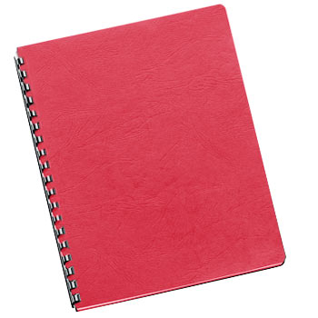 Capa Encadernação A4 250g Delta Couro Vermelho 100un